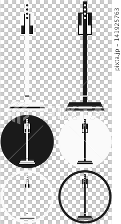 スティック掃除機のアイコンイラストバリエーションセット / 掃除・家事のイラスト素材 スティック掃除機のアイコンイラストバリエーションセット / 掃除・家事のイラスト素材 141925763