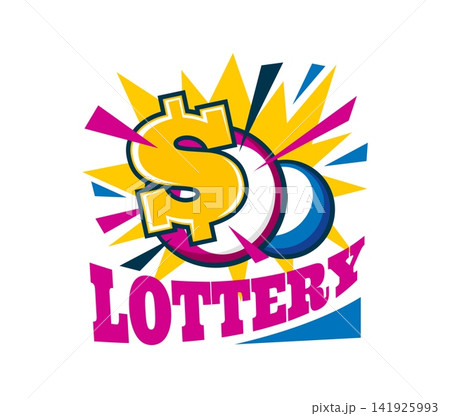 Lottery bingo and lotto winner icon with lucky balls and yellow dollar symbol, radiant starburst background conveying jackpot excitement and celebration for bingo and lotto winner announcement Lottery bingo and lotto winner icon with lucky balls and yellow dollar symbol, radiant starburst background conveying jackpot excitement and celebration for bingo and lotto winner announcement 141925993