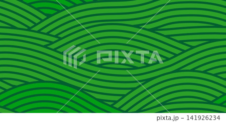 Agriculture farm field wavy seamless pattern with green farmland background. Farm wavy pattern of plantation or grass on meadow and rice hills for farming landscape or plants in line wave bg Agriculture farm field wavy seamless pattern with green farmland background. Farm wavy pattern of plantation or grass on meadow and rice hills for farming landscape or plants in line wave bg 141926234