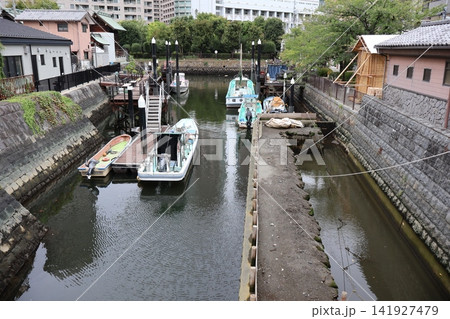 住吉神社例祭の大幟の柱と抱木が掘り出された佃堀(東京都中央区佃1丁目) 住吉神社例祭の大幟の柱と抱木が掘り出された佃堀(東京都中央区佃1丁目) 141927479