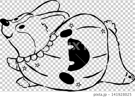 Cute Halloween Corgi Outline in Pumpkin Costume Hand Drawn Whimsical Illustration Cute Halloween Corgi Outline in Pumpkin Costume Hand Drawn Whimsical Illustration 141928025