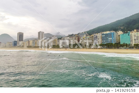 Copacabana Beach Tropical Paradise and City Skyline Rio de Janeiro Brazil. Copacabana Beach Tropical Paradise and City Skyline Rio de Janeiro Brazil. 141929158