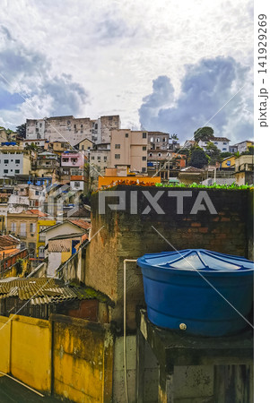 Rio de Janeiro Brazil City Buildings Cityscape and Mountain Panorama. 141929269