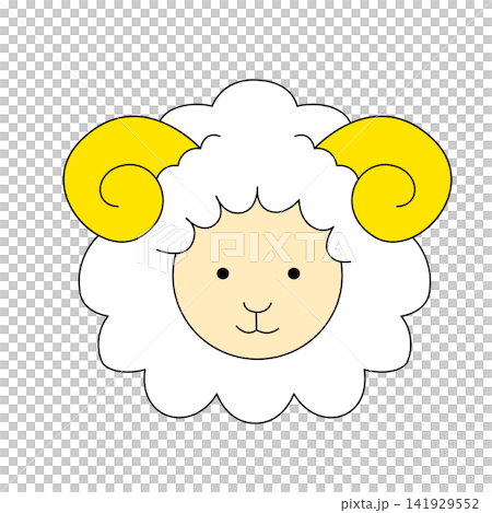 Cute sheep-faced characters and animals Cute sheep-faced characters and animals 141929552