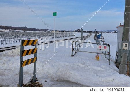 真冬撤去中のラベンダー畑駅(北海道中富良野町) 真冬撤去中のラベンダー畑駅(北海道中富良野町) 141930514