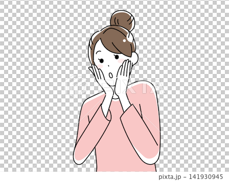 驚いている女性 141930945