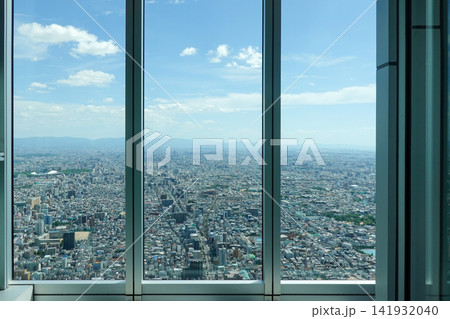 あべのハルカス展望台から360度の眺め（2026年8月撮影） 141932040