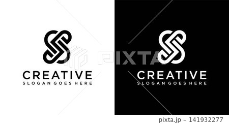 SS or S initial letter logo design vector SS or S initial letter logo design vector 141932277