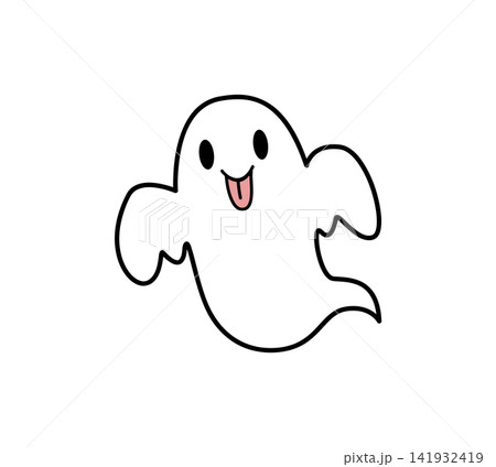 舌を出したおばけのイラスト 舌を出したおばけのイラスト 141932419