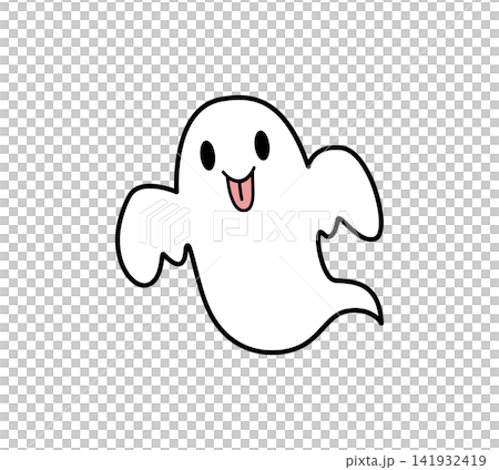 舌を出したおばけのイラスト 舌を出したおばけのイラスト 141932419