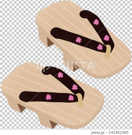 japanese geta illustration japanese geta illustration 141932995