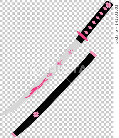 japanese katana illustration japanese katana illustration 141933003