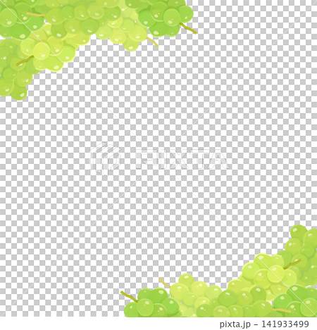逼真麝香葡萄透明邊框 1_Square 逼真麝香葡萄透明邊框 1_Square 141933499