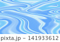 Abstract dynamic wavy light blue background resembling water surface with sun reflections. 141933612