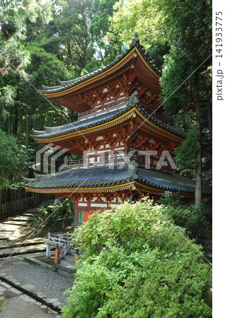 奈良　松尾寺　三重塔 141933775