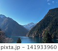 Panoramic View Of Snow Mountains And Long Lake In Jiuzhaigou National Park 141933960