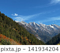 Snow Capped Mountains And Autumn Forest In Jiuzhaigou National Park 141934204