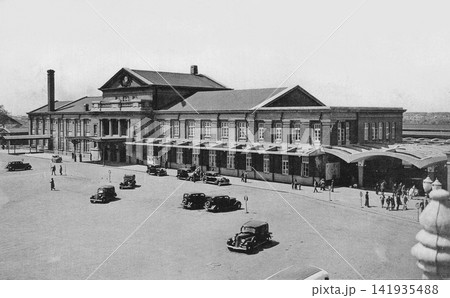 古写真　1933-1945年　満洲国の新京駅（中国の長春駅） 141935488
