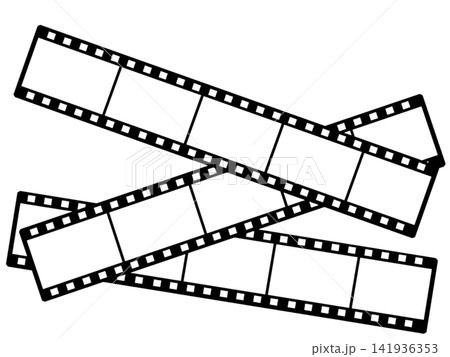 交差するフィルムストリップ素材 交差するフィルムストリップ素材 141936353