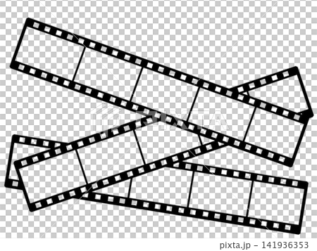交差するフィルムストリップ素材 交差するフィルムストリップ素材 141936353