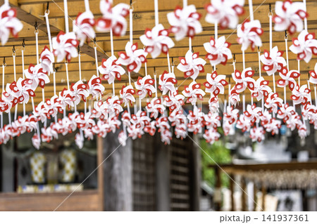 夏の竹駒神社 参道の風車 夏詣 宮城県岩沼市 夏の竹駒神社 参道の風車 夏詣 宮城県岩沼市 141937361