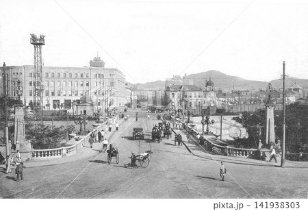 古写真 1925-1933年 日本統治時代の中国・大連 日本橋(現在の勝利橋) 古写真 1925-1933年 日本統治時代の中国・大連 日本橋(現在の勝利橋) 141938303