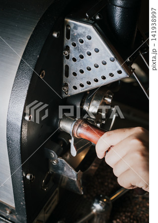 Professional coffee bean roasting Professional coffee bean roasting 141938997