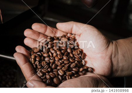 Professional coffee bean roasting 141938998