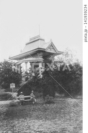 古写真　1907-1918年　日本統治時代の中国・旅順（現在の大連市・旅順口区）　後楽園音楽堂 141939234