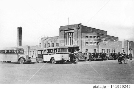 古写真　1918-1933年　日本統治時代の中国・撫順駅 141939243