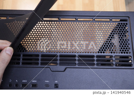 Laptop Ventilation System Close-up Laptop Ventilation System Close-up 141940546