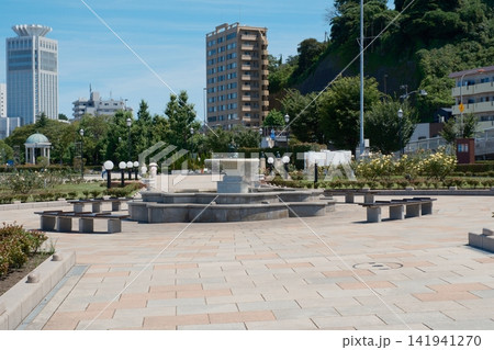 港の見える公園の噴水広場 港の見える公園の噴水広場 141941270