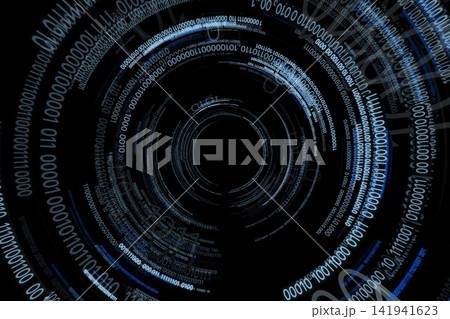 デジタルデータが渦巻くサイバー空間 141941623
