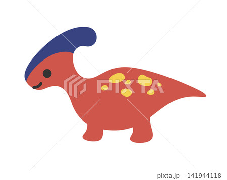 かわいいパラサウロロフスのイラスト素材 かわいいパラサウロロフスのイラスト素材 141944118