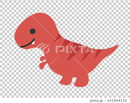 かわいいティラノサウルスのイラスト素材 かわいいティラノサウルスのイラスト素材 141944119