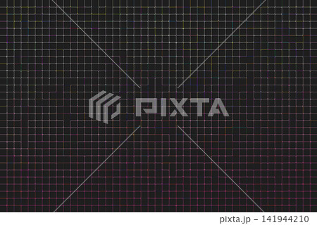 Abstract color light net on black background. 141944210