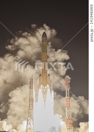 明け方近くのH3ロケット打ち上げ 明け方近くのH3ロケット打ち上げ 141946069