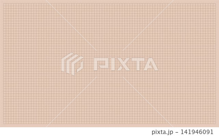 Vintage brown craft grid paper for digital collage. Crumpled aesthetic graph paper texture for scrapbooking, zine design, and mixed media art background. 141946091