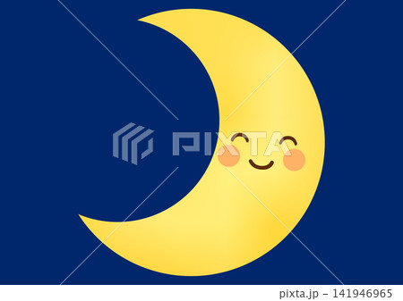 「夜空と笑顔の三日月のお月様」 「夜空と笑顔の三日月のお月様」 141946965