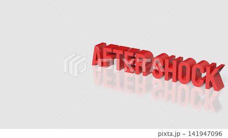 After Shock Warning Concept with Bold Red 3D Typography After Shock Warning Concept with Bold Red 3D Typography 141947096