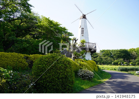 埼玉県 見晴公園 オランダ風車塔 埼玉県 見晴公園 オランダ風車塔 141948175