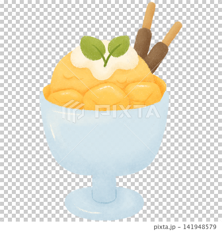 Puppy and mango Puppy and mango 141948579