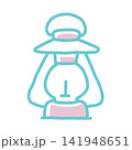 ランタンのアイコン2　ピンク 141948651