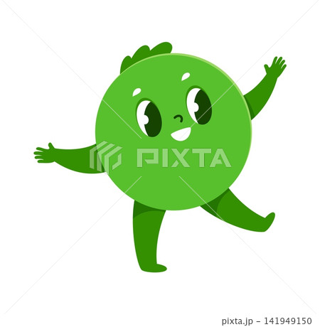 Green circle math shape cartoon funny character. Child kindergarten math learn figure funny character, kids education geometric shape cheerful vector personage. School geometry form cute mascot Green circle math shape cartoon funny character. Child kindergarten math learn figure funny character, kids education geometric shape cheerful vector personage. School geometry form cute mascot 141949150