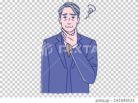 Senior businessmen struggling with suits Senior businessmen struggling with suits 141949533