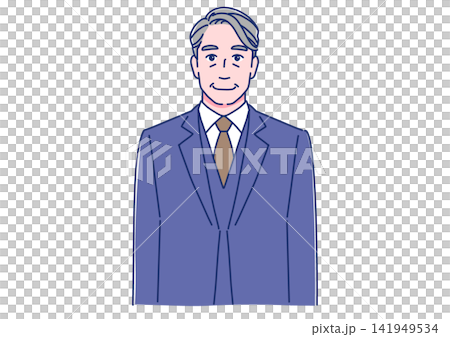 Smiling senior businessman in a suit Smiling senior businessman in a suit 141949534