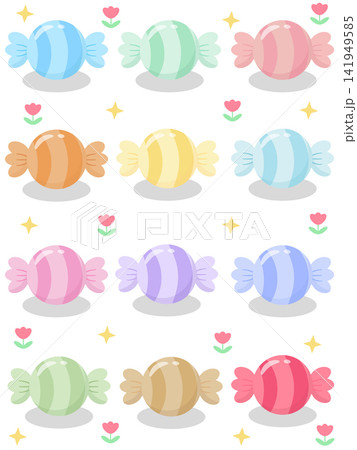 Cute Kawaii Pastel Tulip Flower Candy Set 12 Colors Cute Kawaii Pastel Tulip Flower Candy Set 12 Colors 141949585