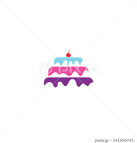 Cake sign icon vector illustration design template Cake sign icon vector illustration design template 141950743