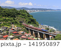 東海道線を走る貨物列車　 141950897
