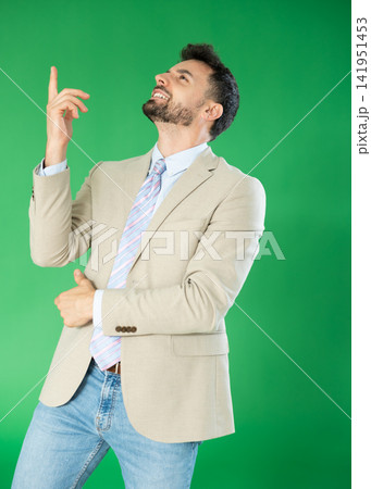 European man is genuinely happy and jubilant European man is genuinely happy and jubilant 141951453